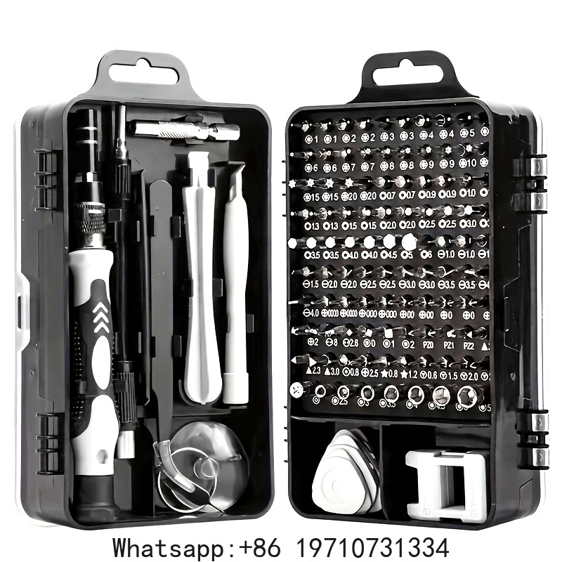 Electronics Repair Tools - ชุดไขควงแม่เหล็กความแม่นยำสูง 115 in 1 ชุดเครื่องมือซ่อมอุปกรณ์อิเล็กทรอนิกส์ ไขควงขันน็อตระดับมืออาชีพ