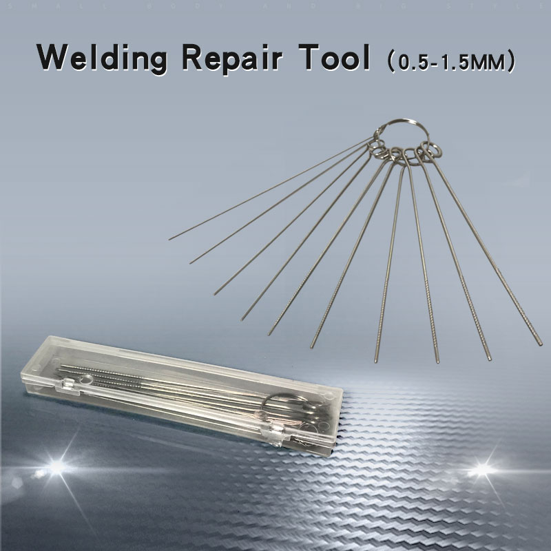 Electronics Repair Tools - 10 ชนิดชุดเข็มสแตนเลส PCB วงจรไฟฟ้าผ่านรูเข็มบัดกรีซ่อมเครื่องมือ 80 มม.0.5-1.5