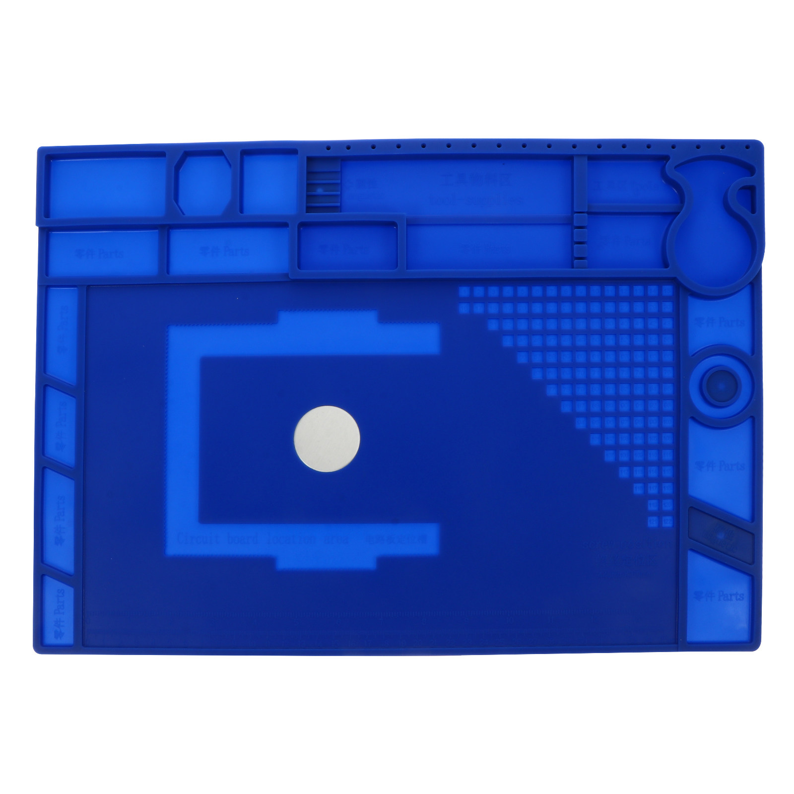 Electronics Repair In Usa - แผ่นรองซ่อมอุปกรณ์อิเล็กทรอนิกส์ซิลิโคนขนาดใหญ่พิเศษ พร้อมช่องเก็บชิ้นส่วนแม่เหล็กในตัว ฉนวนกันความร้อน กันลื่น สำหรับงานที่ต้องการความแม่นยำ