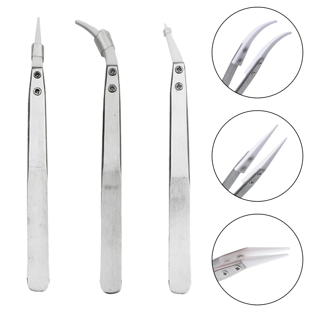 แหนบปลายเซรามิกแบบฉนวน 3 ชิ้น  - Electronics Repair Hobby บทวิจารณ์และราคา