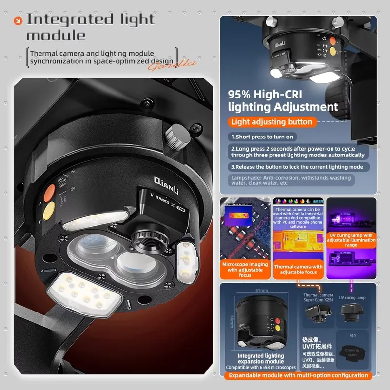 กล้องจุลทรรศน์สามตา Qianli 655 - Electronics Repair In Usa บทวิจารณ์และราคา