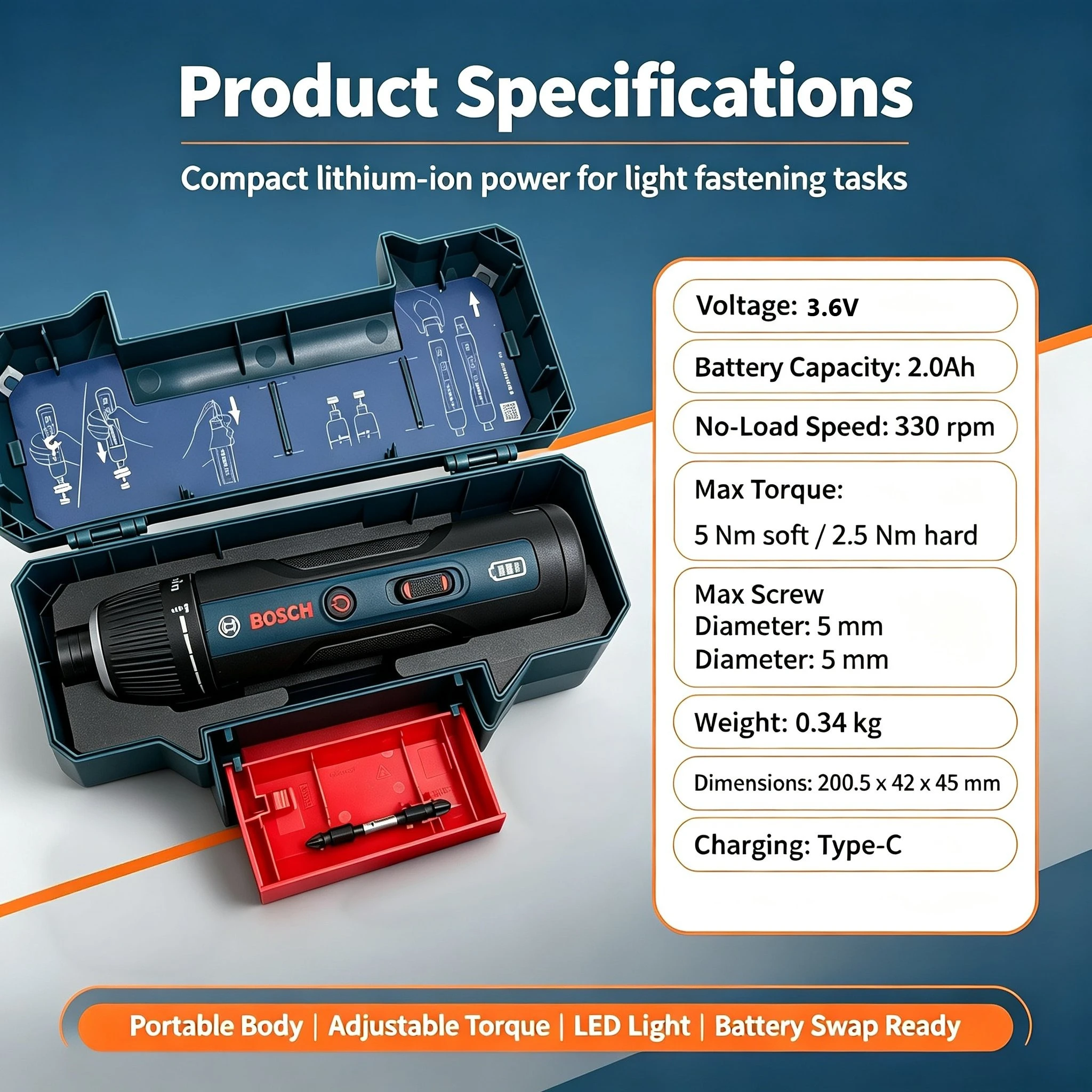 ไขควงไฟฟ้าแบบไร้สาย Bosch GSD4 - Electronics Repair Tools บทวิจารณ์และราคา